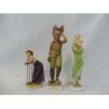 An unusual figurine of Alphonsine, a good quality Edwardian porcelain figure of an Art Deco lady