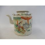 An early 19th Century Chinese teapot, 5" h.