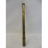 A small six drawer brass telescope by Cary of London.