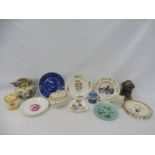 A collection of 19th Century ceramics including two baby plates.