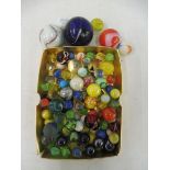 A small box of marbles.