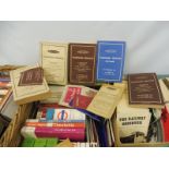 Four boxes of passenger timetables from the 1950s, Railway observer magazines etc.