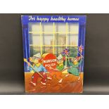 A Mansion Polish 'for happy healthy homes' pictorial showcard depicting a band of mice marching,