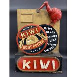 A very rare Kiwi polish shop window advertising automaton, depicting a kiwi bird with nodding