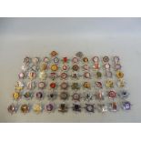 A tray of Fire Brigade badges, various counties.