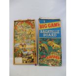 A Big Game Bagatelle Board 'On Safari' in original box, the board in excellent condition.