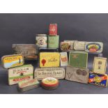 A selection of tobacco tins including a Mick McQuaid Cut Plug tin.