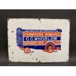 A small pictorial enamel sign advertising a furniture removal company G.G.Whorlow, Sudbury, with