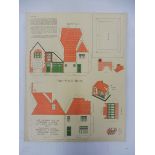 A Wesleyan & General Assurance Society uncut house advertisement, 11 1/4 x 14 1/2".