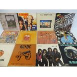 A collection of 12 mainly rock LPs, to include Led Zeppelin, original first press on Plum Atlantic.