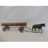 An original Britains timber carriage.