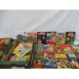 A quantity of super hero annuals, to include Star Wars, Hulk etc.