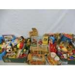 A large amount of circa 1950s toys, many boxed and mostly English makers.