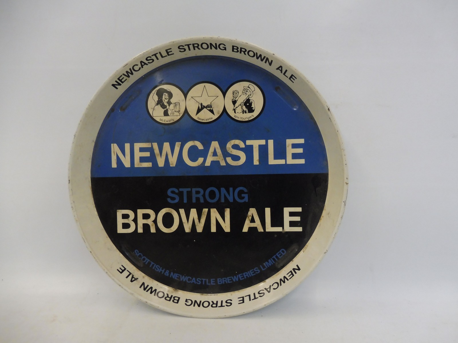 A Newcastle Strong Brown Ale, circa 1960s tray.