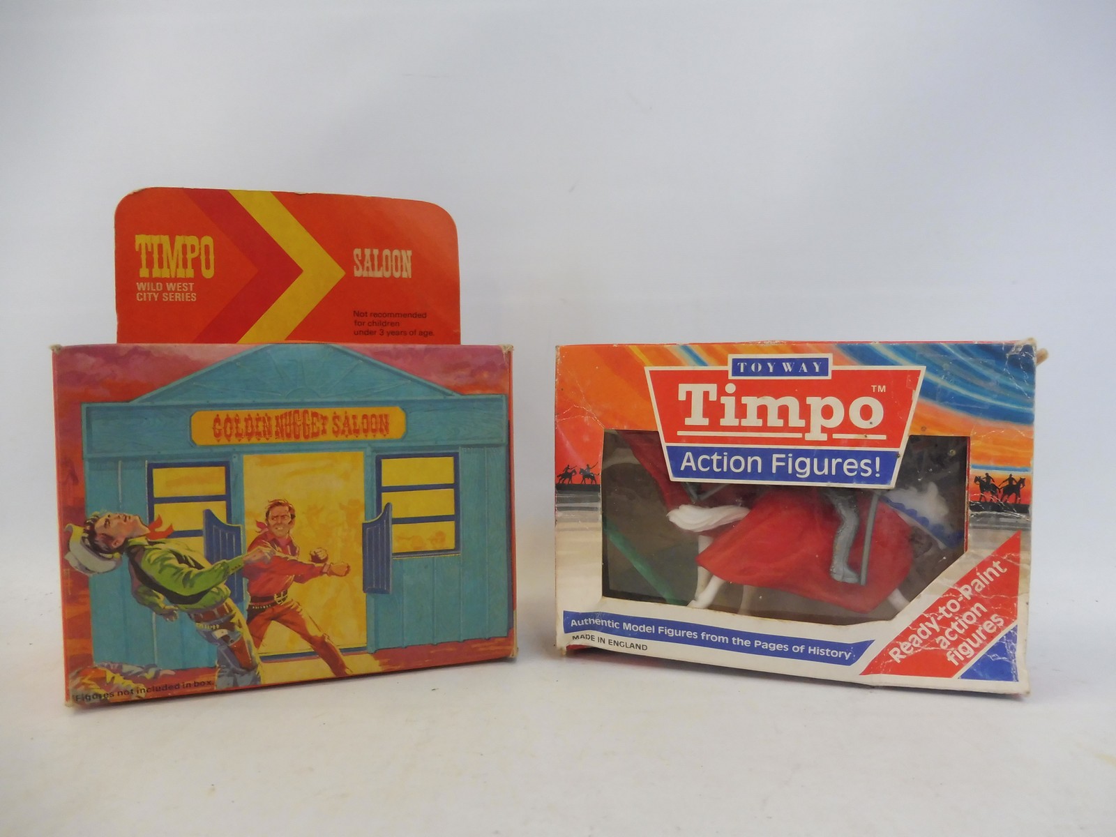 Two boxed Timpo models, to include The Golden Nugget saloon.