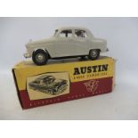 A Victory Models Austin A40/A50 Cambridge, one end of box detached, the model in generally vg