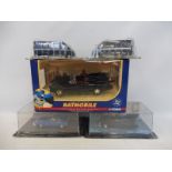 Five boxed Batman related die-cast models, different scales including Corgi.