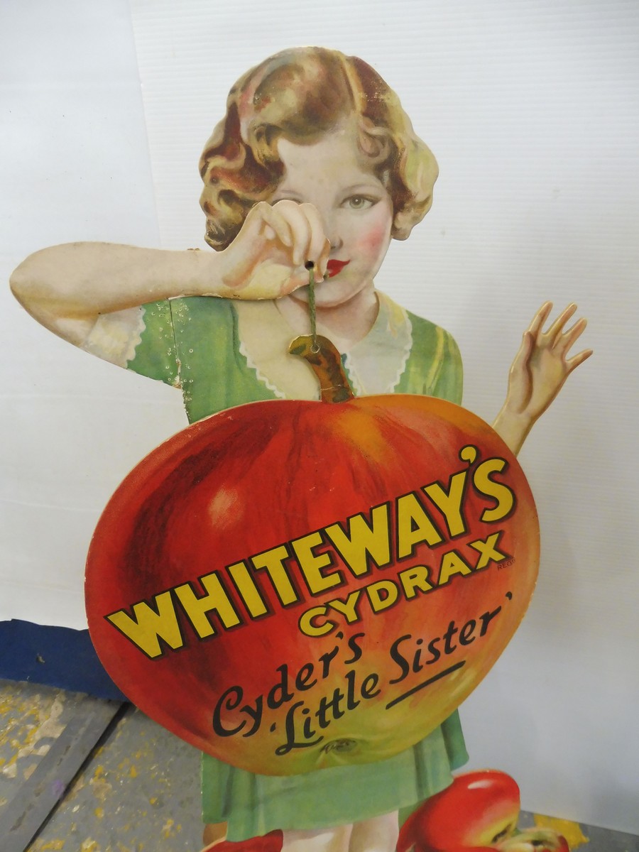 An extremely rare 'STOP! for Whiteway's Devonshire Cyder' die-cut floor standing advertising display - Image 5 of 10