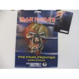 An Iron Maiden glossy poster, one The Final Frontier World Tour, double sided.