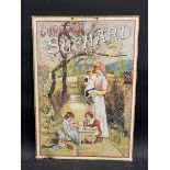 An older reproduction pictorial showcard advertising 'Chocolat Suchard', 17 x 24".