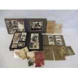 Three photograph albums with assorted contents, most appear travel and domestic scenes, mid 20th