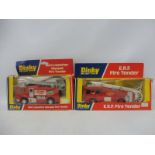 Two circa 1970s Dinky fire engines, the ERF fire tender and the Merryweather Marquis, boxes