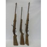 Three original rifle range guns for restoration, circa 1950s, believed to be German manufacture.