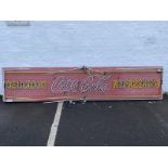 A circa 1950s large scale motel or diner Coca Cola neon sign, the neon broken in several places '