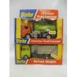 Two circa 1970s Dinky Toys, a Refuse Wagon and a Johnson Road Sweeper, boxes generally good.