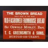 A T.C. Greensmith & Sons of Burton on Trent showcard advertising Old-Fashioned Farmhouse Bread, 29