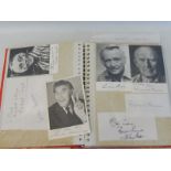 An album of autographs, many tv stars from the 1970s and 1980s including Sir John Mills, Spike