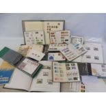 A good collection of stamps including penny reds, plus a quantity of first day covers.