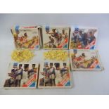 Six Airfix HO/OO scale plastic soldier sets, circa 1980s, Prussian infantry, French Imperial