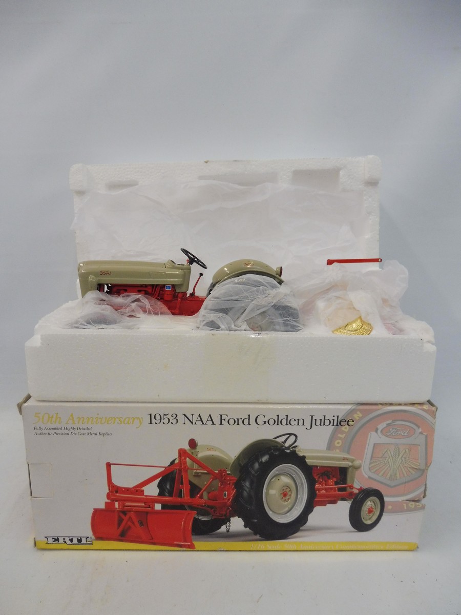 An Ertl 1:16th scale 1953 Ford Golden Jubilee tractor.