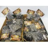 A large quantity of knights and warriers, plastic figures, battle packs.