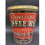 A Lovell's Toffee Rex toffee bucket, 10" high.