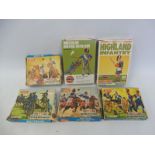 Six boxes of Airfix HO/OO gauge figures, all Battle of Waterloo era, including calvary, artillery