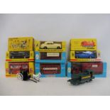 Nine boxed Budgie die-cast models, all in excellent condition, to include Routemaster buses, the REA