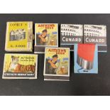 Seven books of matches, all with advertising, for Comet S cameras, Cunard and Aitken's Brewery.