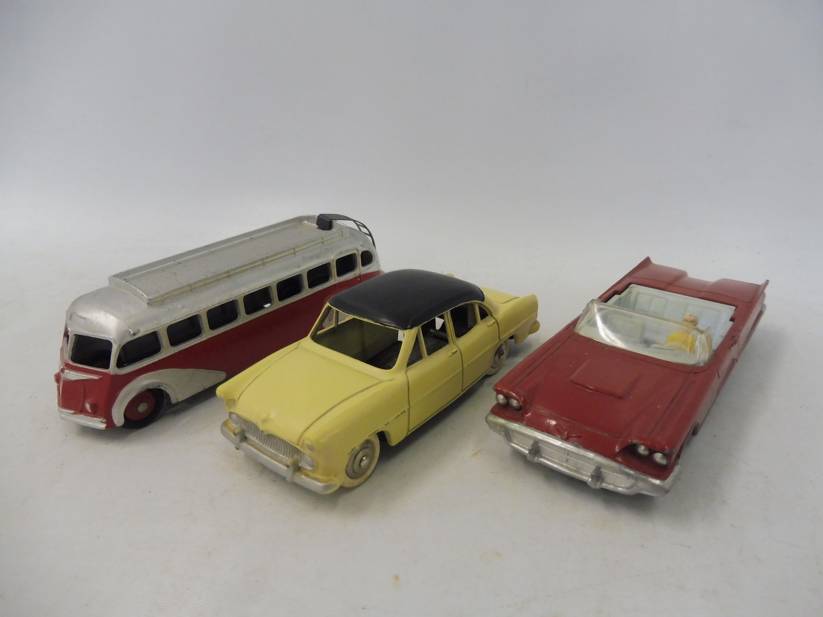 Three French Dinkys , Simca Versailles, Ford Thunderbird and Autocar Isobloc, all excellent.