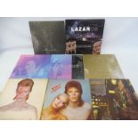 Four David Bowie LPs: Lazarus, Spiders from Mars, Pin Ups and Aladdin(?), all appear in at least VG+