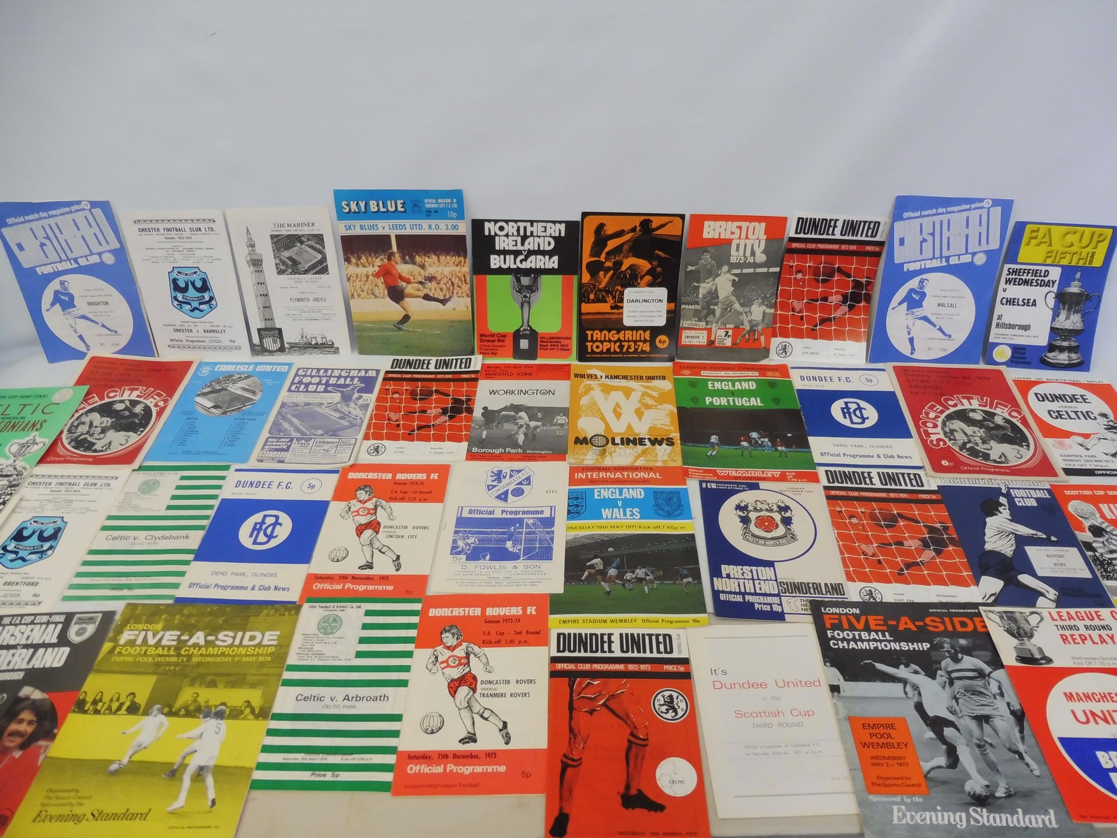 A large box of mixed sporting and other ephemera and programmes, some 1950s football: Swindon