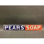 A Pears Soap enamel strip sign in original condition, 18 1/2 x 2 3/4"
