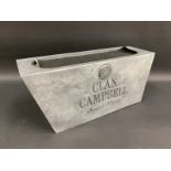 A decorative counter/pub bar mounted advertising tray for Clan Campbell, Scotch Whiskey, 15" w.