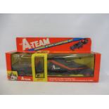 An original Galoob A Team armoured attack adventure set, with a BA Baracus figure, missile