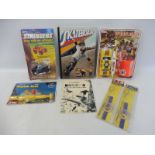 A good selection of carded mainly made in Hong Kong toys, to include the topedo boat and others.