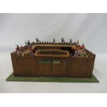 A scratch built Wild West fort, with a collection of Timpo 7th Calvary and Indians.