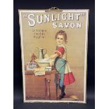 A French pictorial advertisement for 'Sunlight Savon', possibly of later manufacture, 17 x 24".