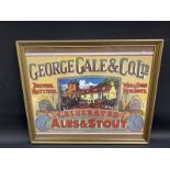 A framed and glazed reproduction George Gale & Co. Ltd Celebrated Ales & Stout pictorial
