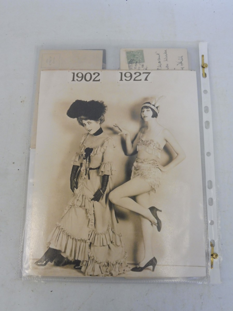 A small quantity of original erotic postcards of semi-naked ladies, probably French, two large scale - Image 4 of 4